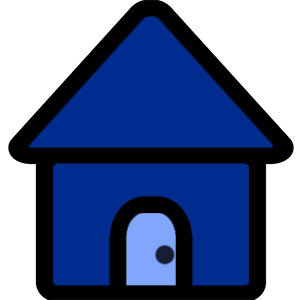 button that looks like a house